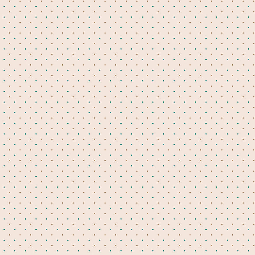 Home Town Holiday Dotty Latte C14921 by Lori Holt for Riley Blake Fabrics (sold in 25cm increments)