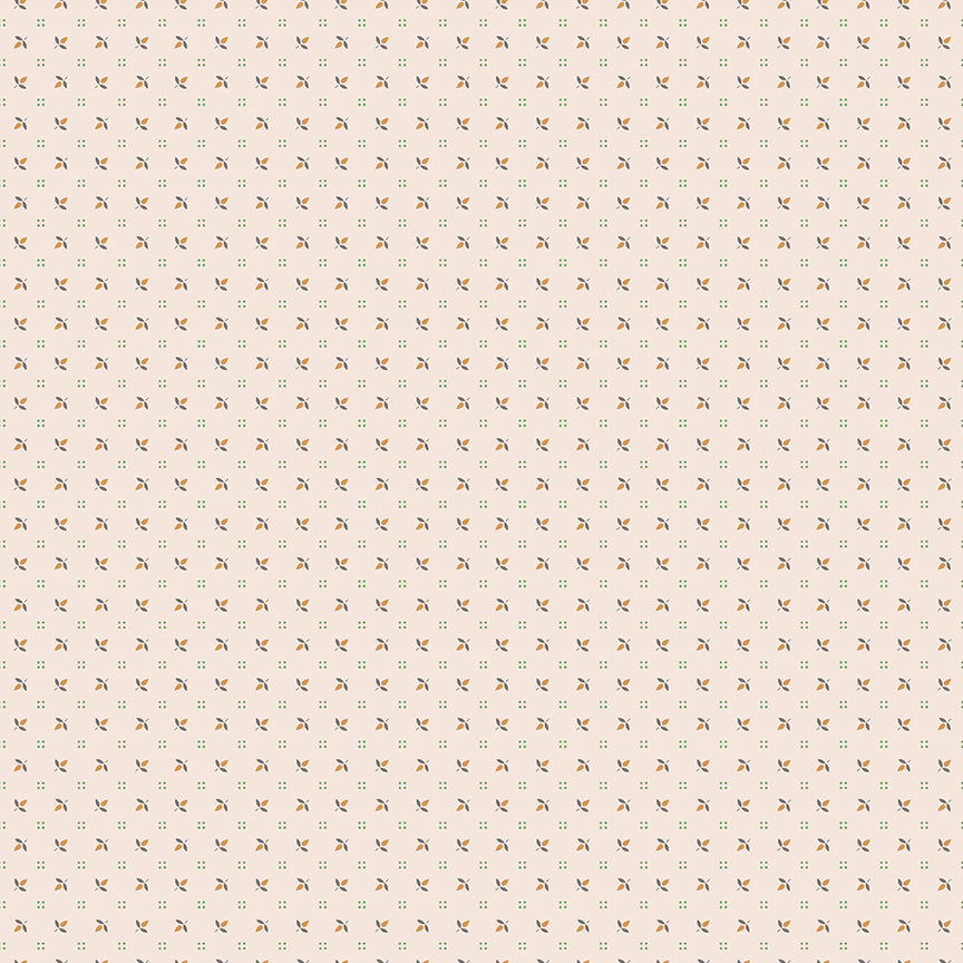 Home Town Holiday Flowerbud Latte C14922 by Lori Holt for Riley Blake Fabrics (sold in 25cm increments)