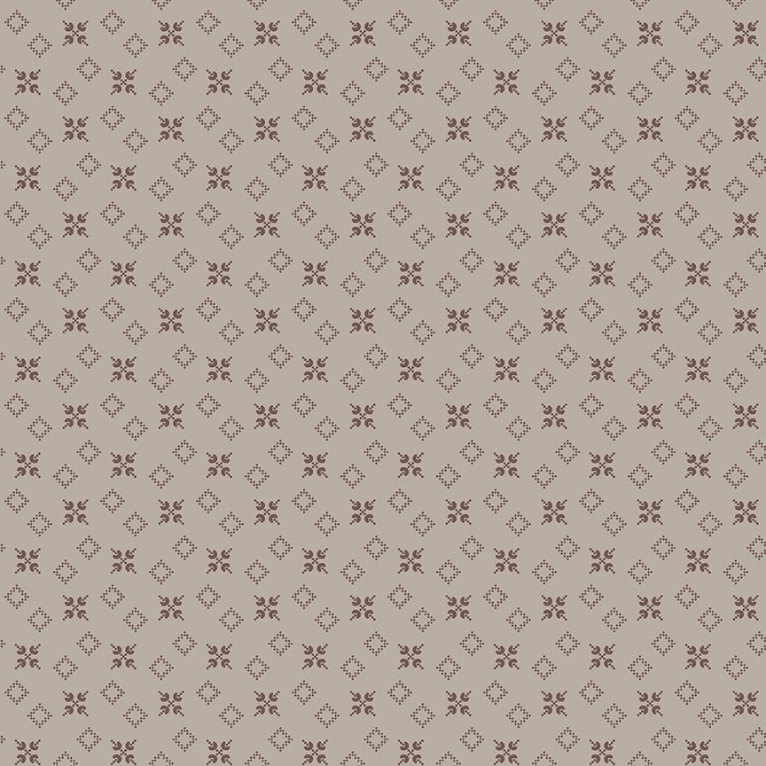 Piece & Plenty Backyard C15875-Pebble by Lori Holt for Riley Blake Designs (sold in 25cm increments)