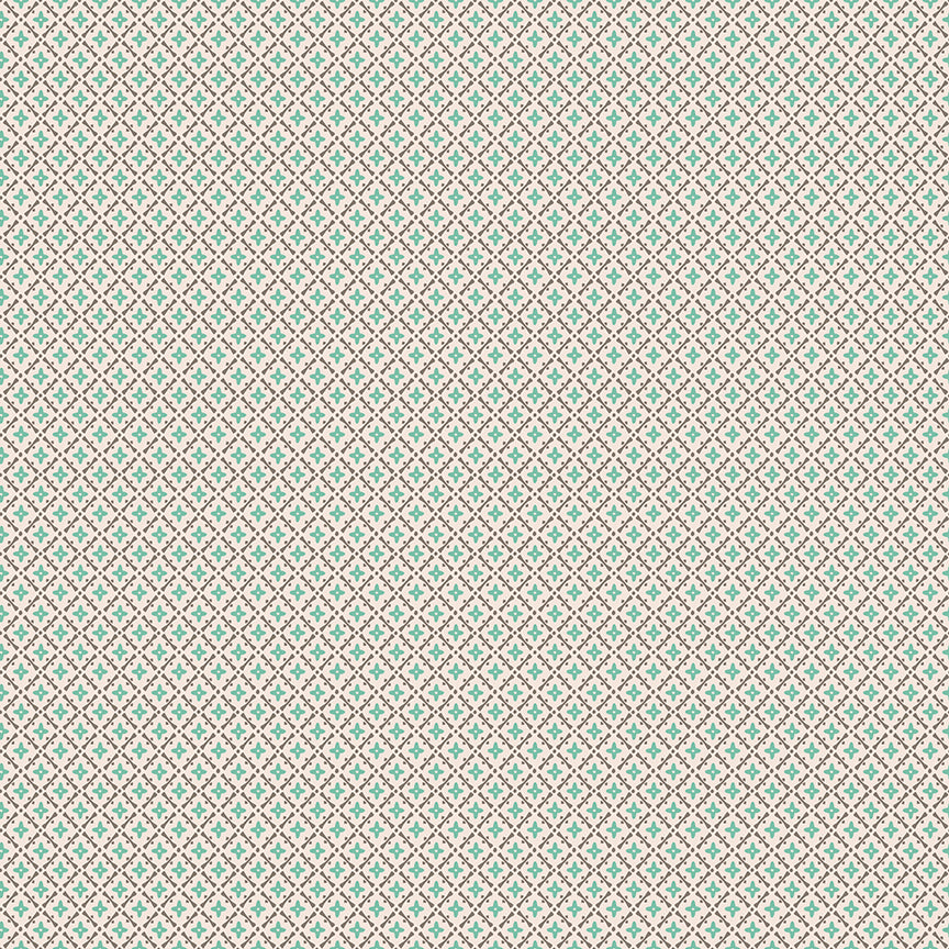 Piece & Plenty Lattice C15879-Seaglass by Lori Holt for Riley Blake Designs (sold in 25cm increments)