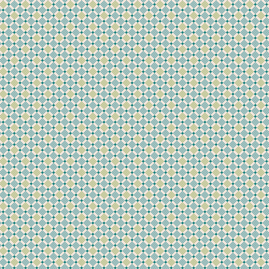 Piece & Plenty Plaid C15880-Lagoon by Lori Holt for Riley Blake Designs (sold in 25cm increments)