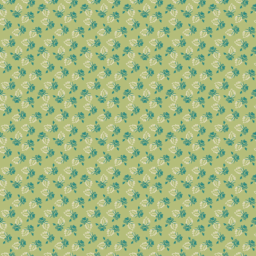 Piece & Plenty Rose C15881-Lettuce by Lori Holt for Riley Blake Designs (sold in 25cm increments)