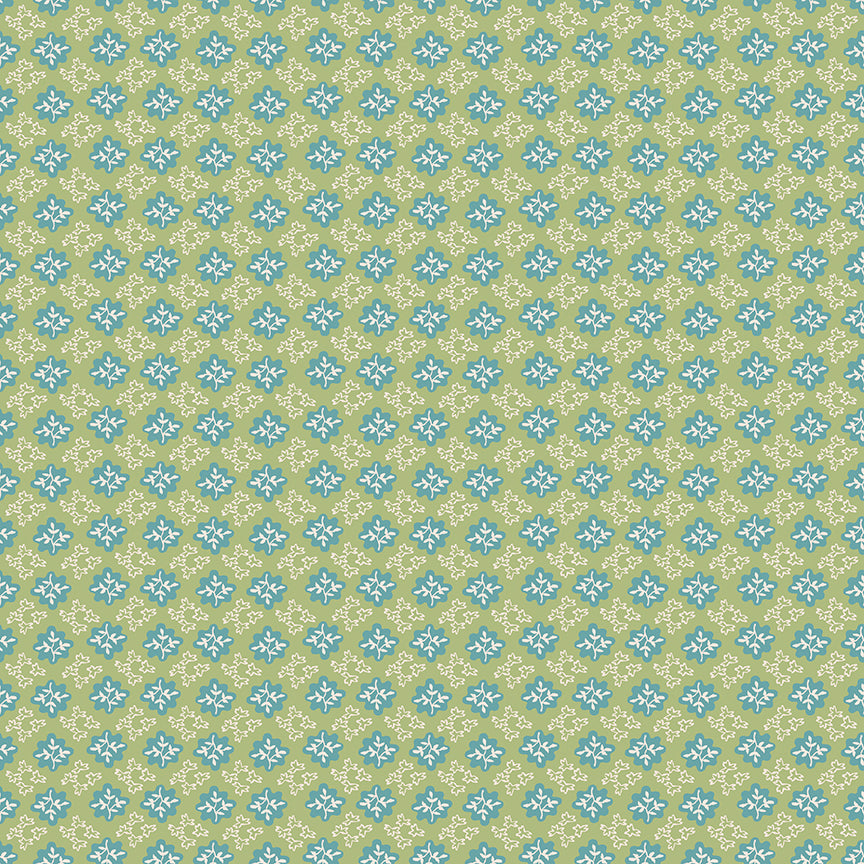 Piece & Plenty Vintage C15888-Lettuce by Lori Holt for Riley Blake Designs (sold in 25cm increments)