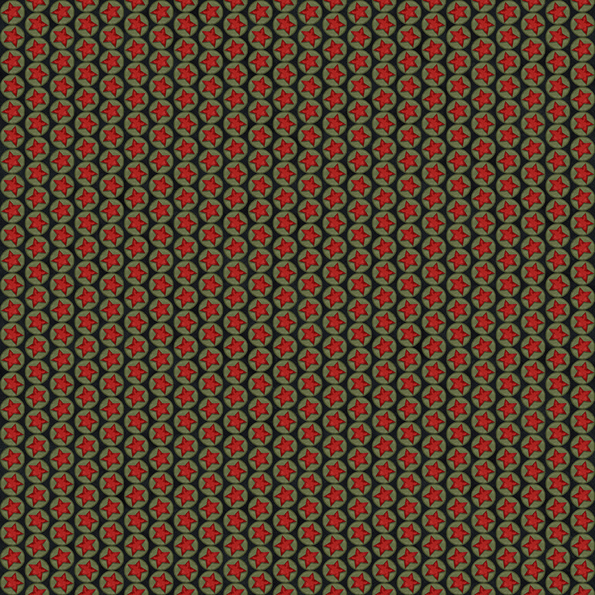 Northern Christmas Stars Black C17834 by Teresa Kogut for Riley Blake Fabrics (sold in 25cm increments)