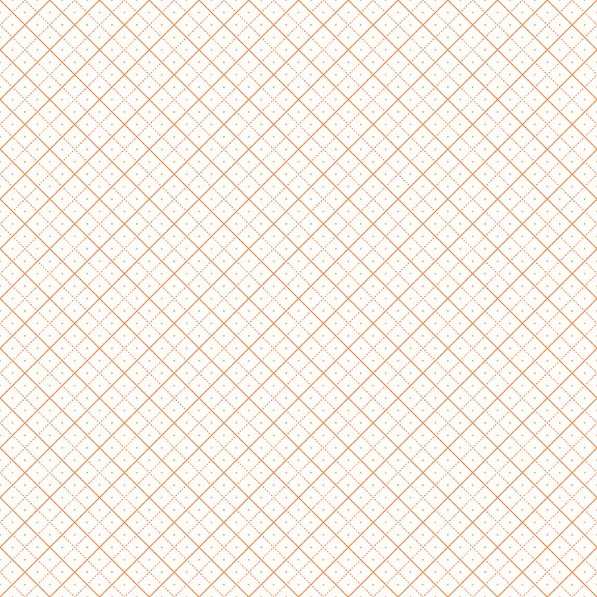Bee Backgrounds Grid Orange by Lori Holt for Riley Blake Designs (sold in 25 cm increments)