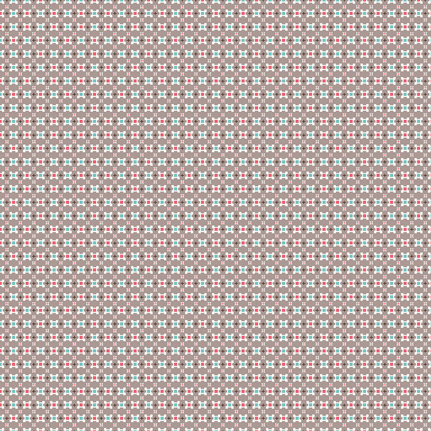 Prim Calico C9692-Pewter by Lori Holt for Riley Blake Fabrics (sold in 25cm increments)