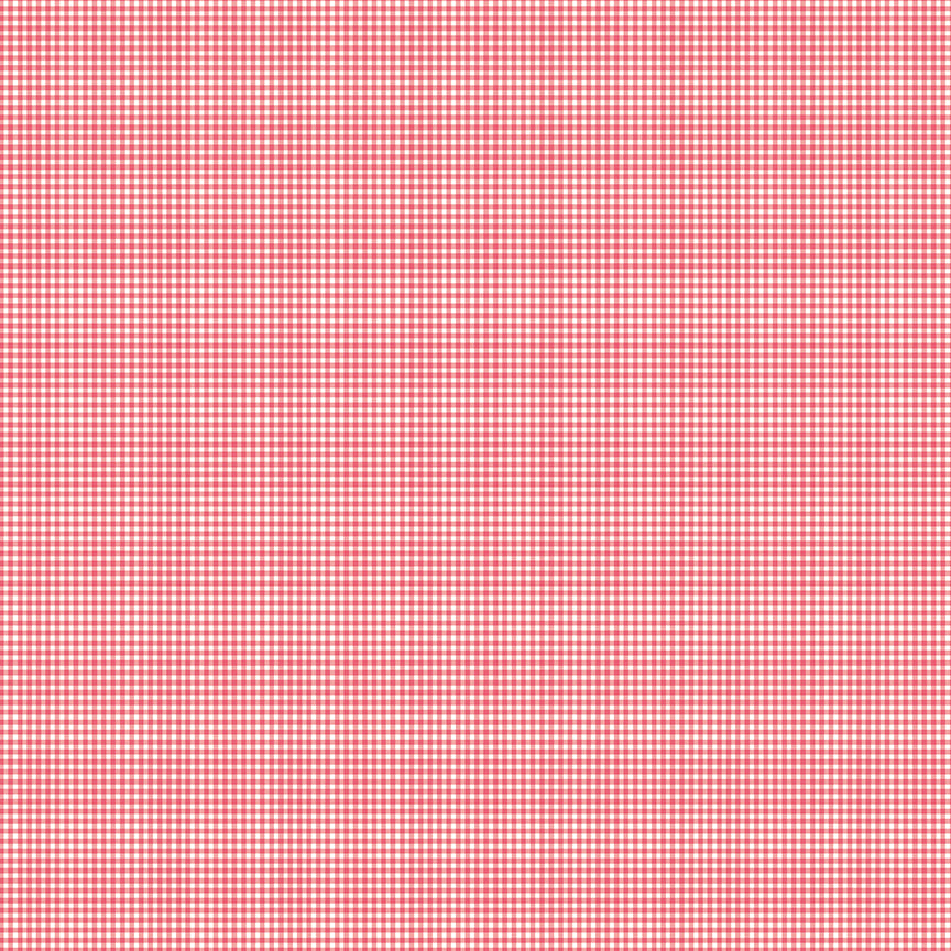 Prim Gingham C9698-Tearose by Lori Holt for Riley Blake Fabrics (sold in 25cm increments)