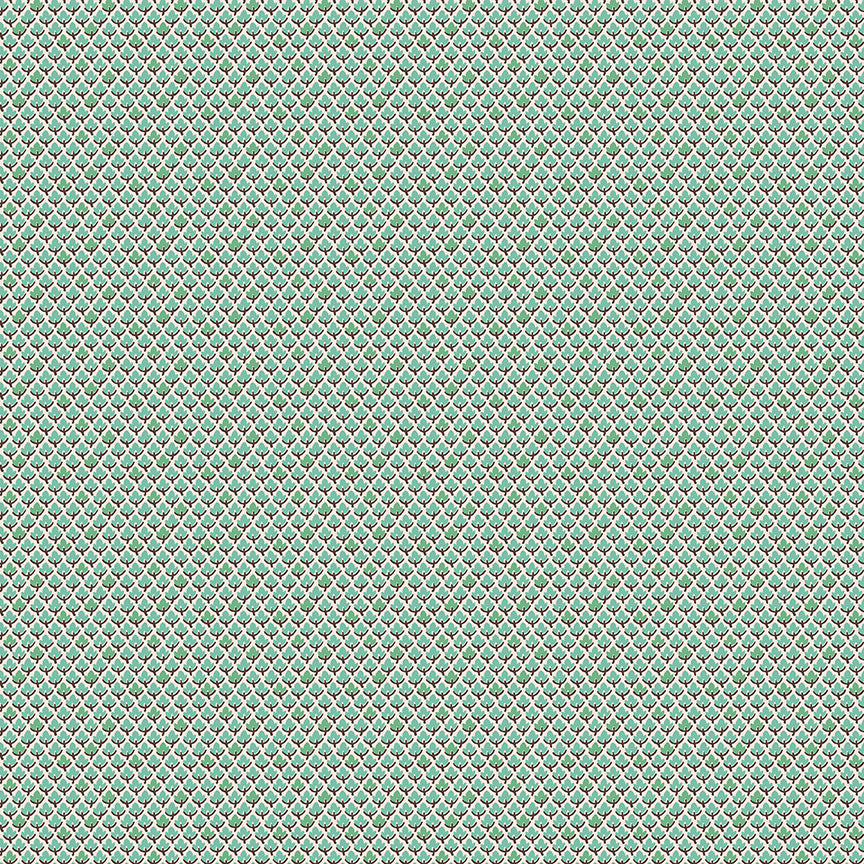 Prim Leaves C9700-Seaglass by Lori Holt for Riley Blake Fabrics (sold in 25cm increments)