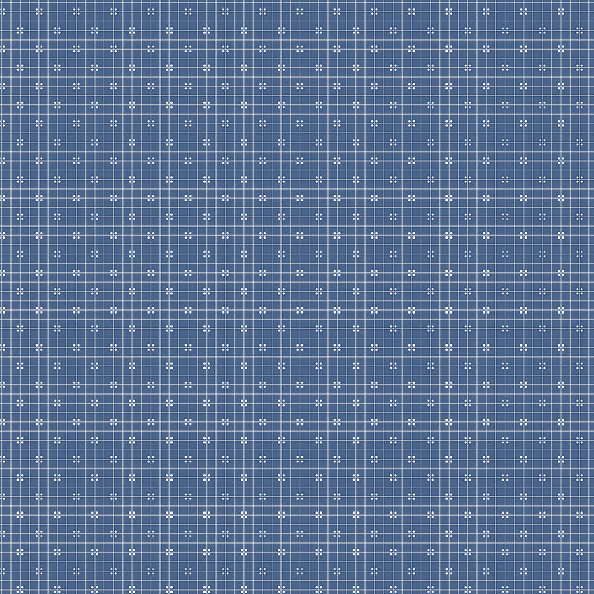 Prim Plaid C9701-Denim by Lori Holt for Riley Blake Fabrics (sold in 25cm increments)