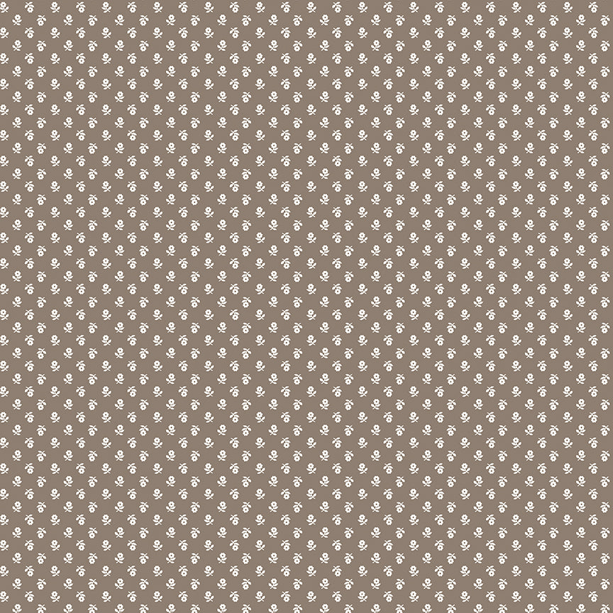 Prim Posy C9702-Pebble by Lori Holt for Riley Blake Fabrics (sold in 25cm increments)