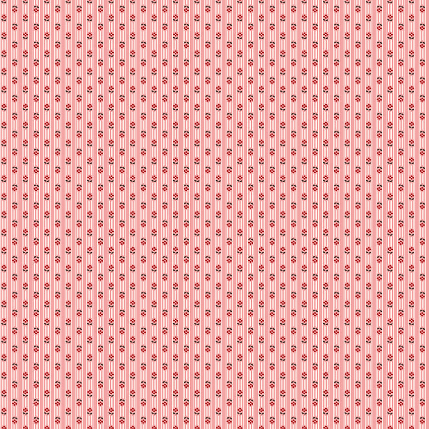 Prim Stripe C9705-Coral by Lori Holt for Riley Blake Fabrics (sold in 25cm increments)