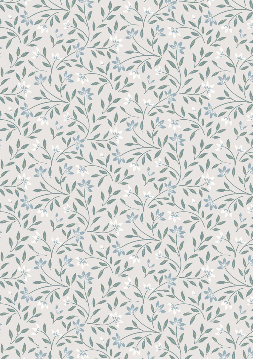 Water Garden Wild Harmony Pale Truffle CC39.2 by Cassandra Connolly for Lewis and Irene (sold in 25cm increments)