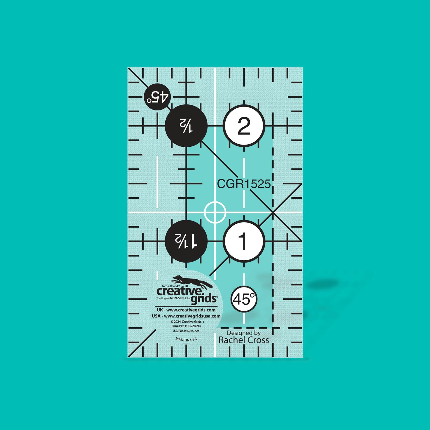 Creative Grids 1.5" x 2.5" Quilt Ruler