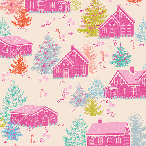 Christmas in Color Gumdrops & Gables 25414 by Art Gallery Fabrics (sold in 25cm increments)
