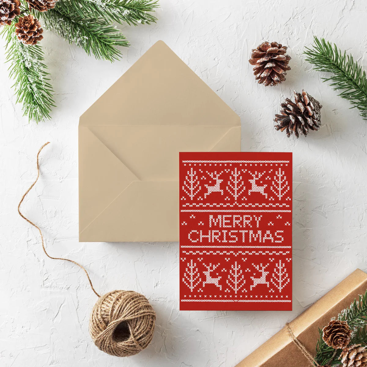 Christmas Cross Stitch Card by Gingiber