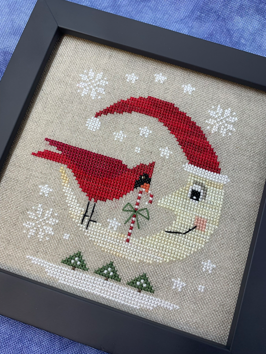 Christmas Moon Cross Stitch Pattern by Stitches by Ethel