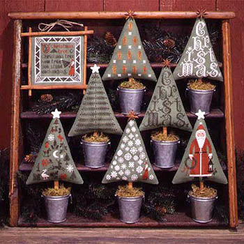 Christmas Trees Cross Stitch Pattern by The Prairie Schooler