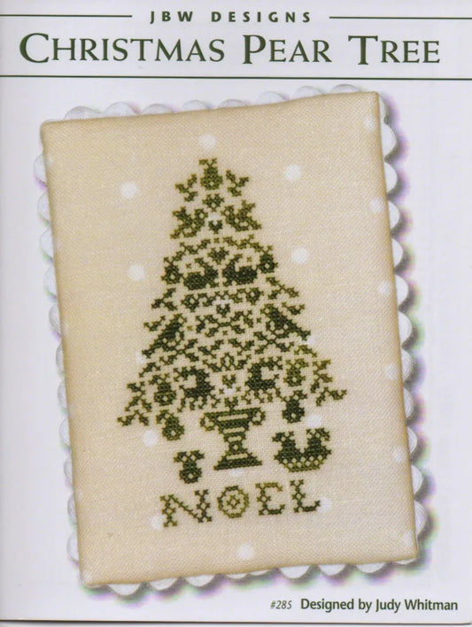 Christmas Pear Tree Cross Stitch Pattern by JBW Designs