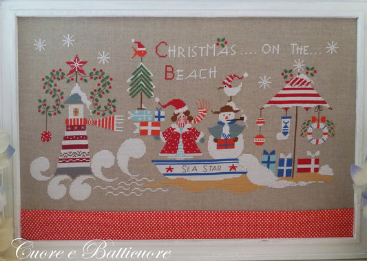 Christmas on the Beach Cross Stitch Pattern by Cuore E Batticuore