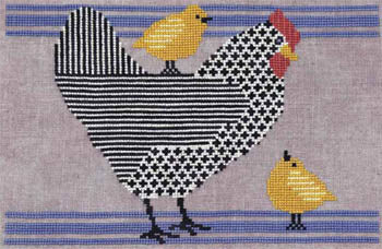 Cluck Cluck Farm Cross Stitch Pattern by Artful Offerings