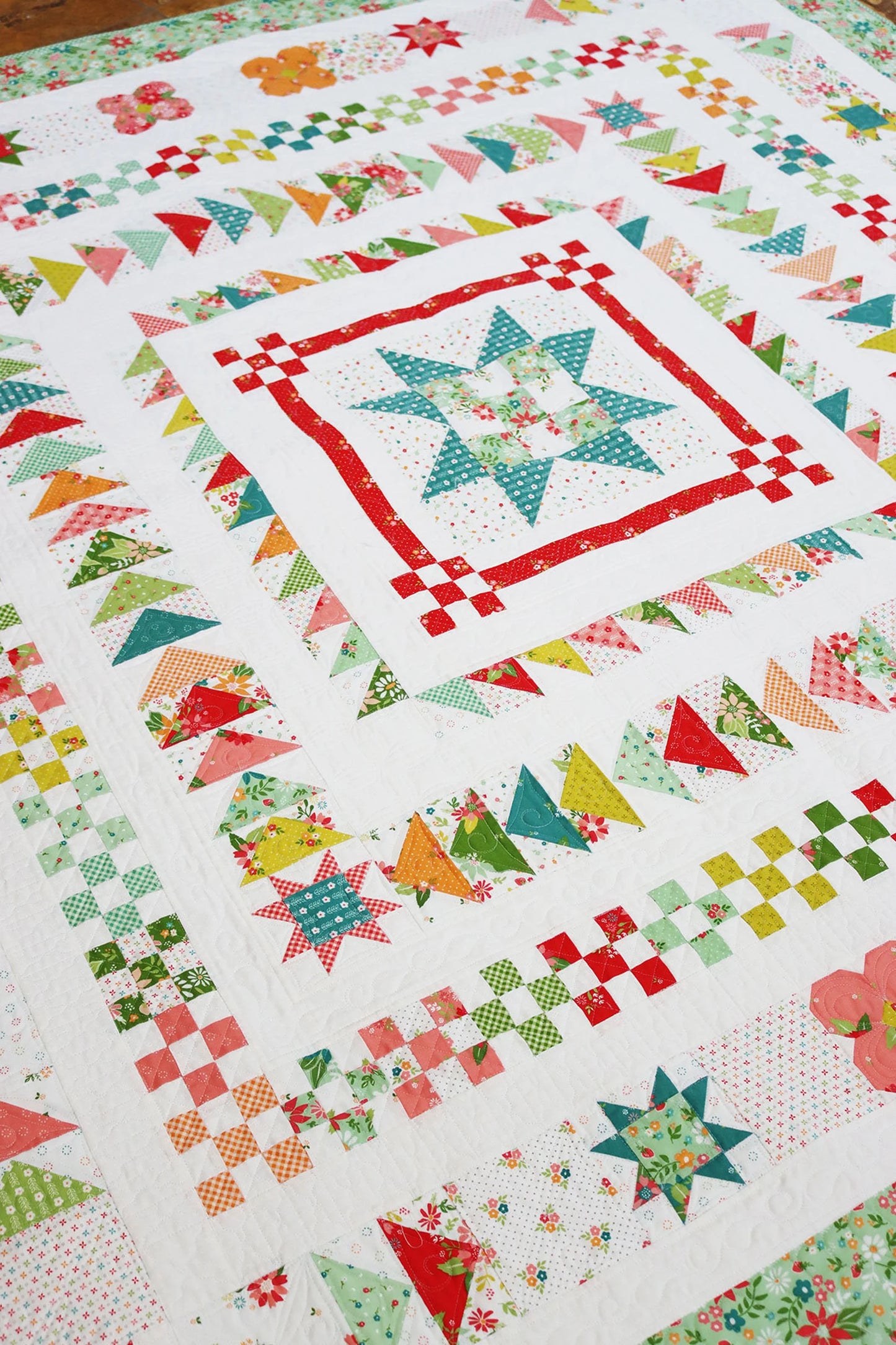 Coastal Summer Quilt Pattern by A Quilting Life
