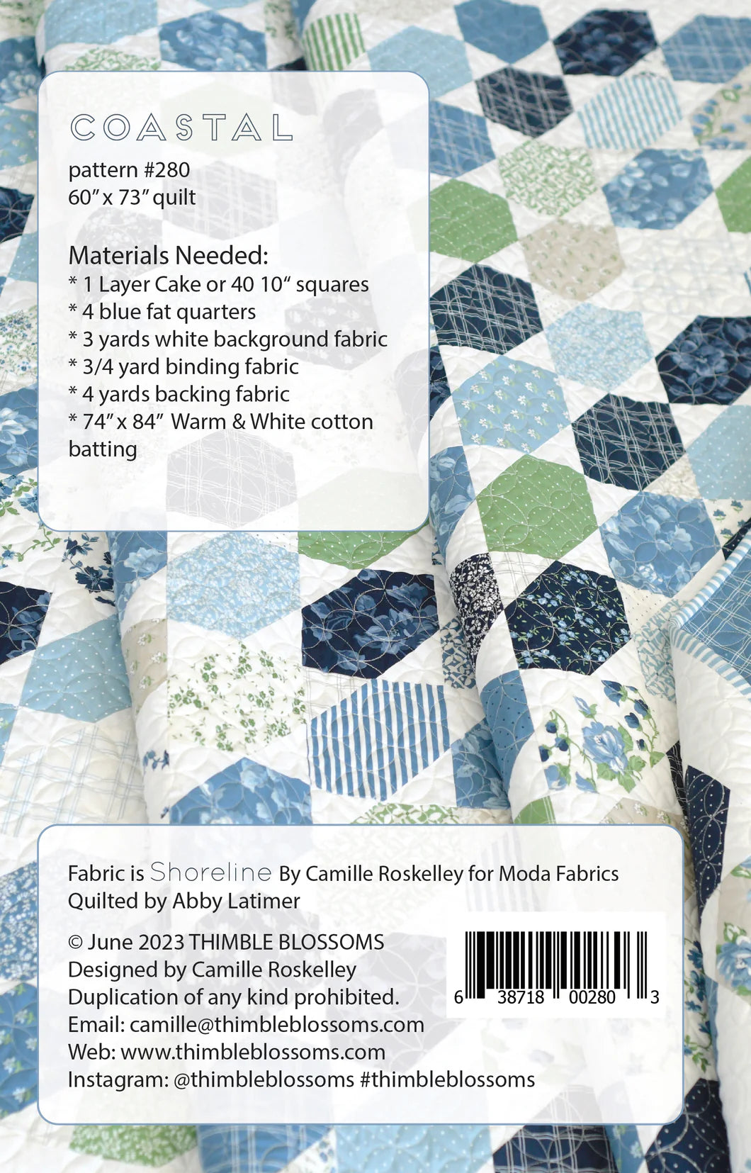 Coastal Quilt Pattern Thimble Blossoms