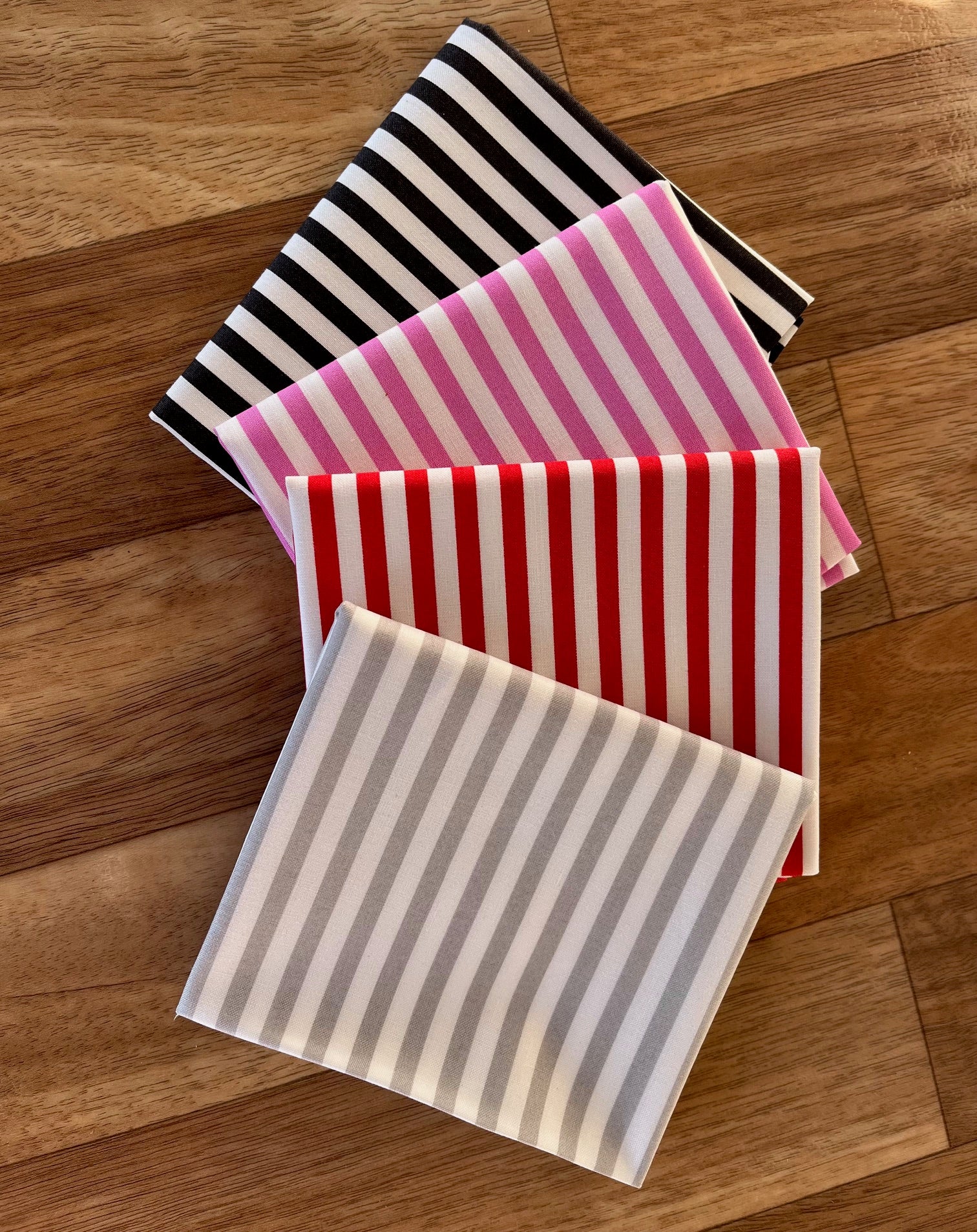 Coriander Colors Stripes Fat Quarter Bundle by Coriander Quilts for Mo The Rural Stitch Co