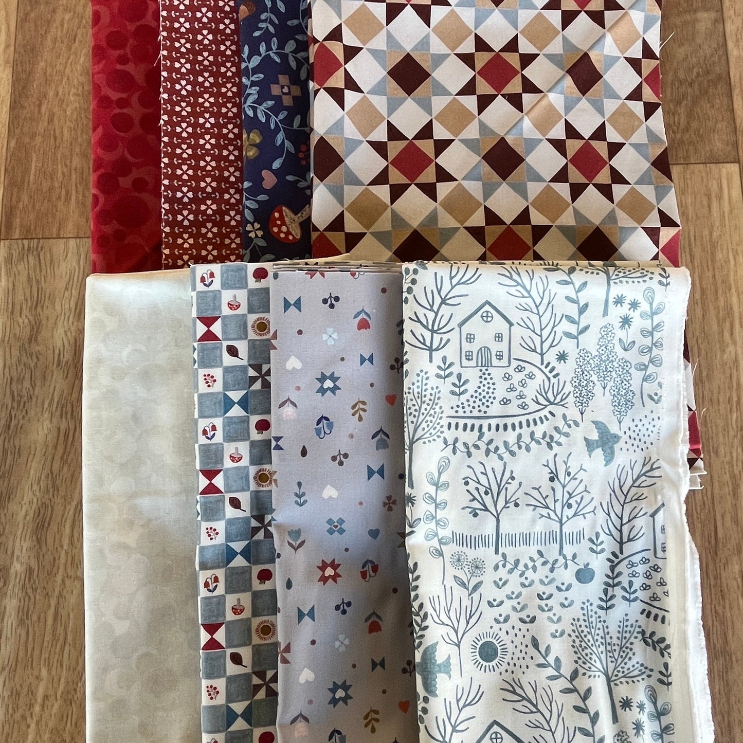 Cosy Home by Lewis and Irene Table Topper 1 Quilt Fabric Kit