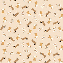 Mutts About You Wheat D3293 by Dear Stella (sold in 25cm increments)