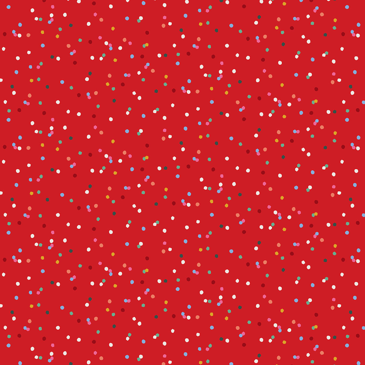 Deck the Halls Confetti Poppy D5000POPPY by Geetanjali Behera for Thead and Ink Designs (sold in 25cm increments)