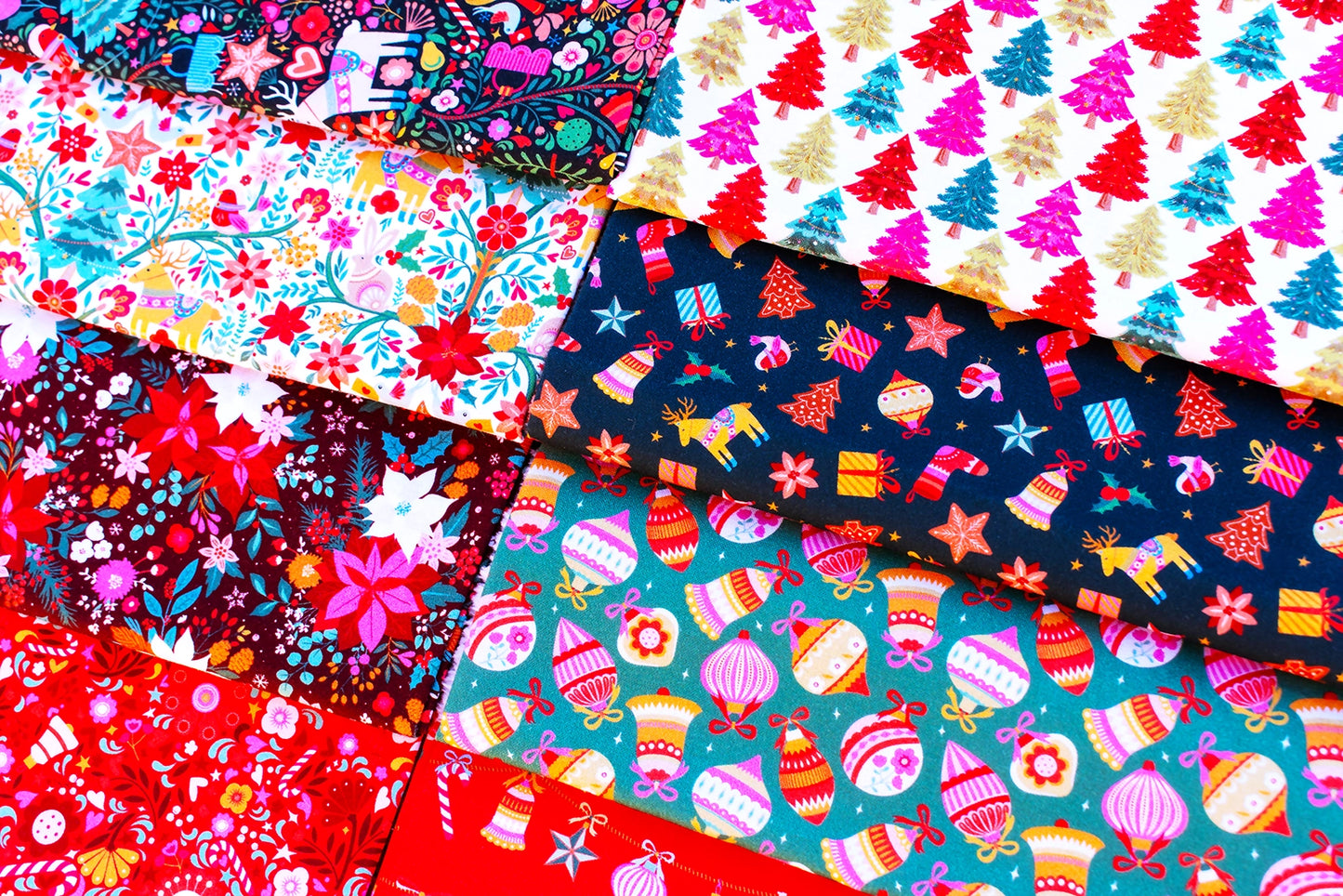 Deck the Halls Fat Quarter Bundle by Geetanjali Behera for Thead and Ink Designs