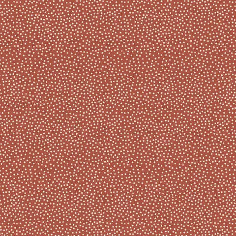 Birdhouse Basics Cream spot on Red DV3401 by Natalie Bird for Devonstone (sold in 25cm increments)