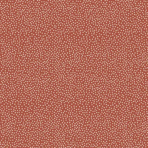 Birdhouse Basics Cream spot on Red DV3401 by Natalie Bird for Devonstone (sold in 25cm increments)