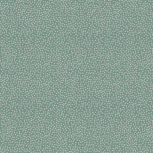 Birdhouse Basics Cream spot on Blue DV3405 by Natalie Bird for Devonstone (sold in 25cm increments)