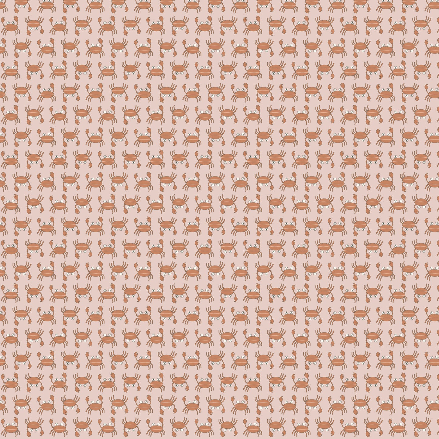 Sunkissed Sojourn Pink Crabby DV6104 by Natalie Bird of Birdhouse Designs for Devonstone (sold in 25cm increments)