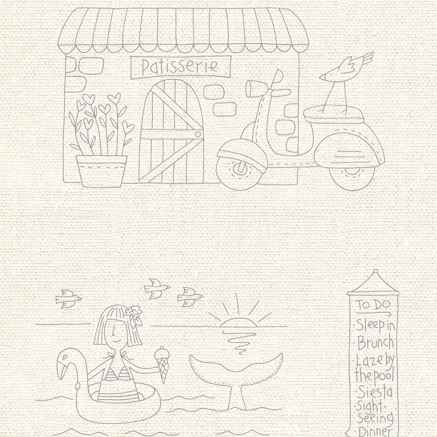 Happy Travels Quilt Kit by Natalie Bird of Birdhouse Designs