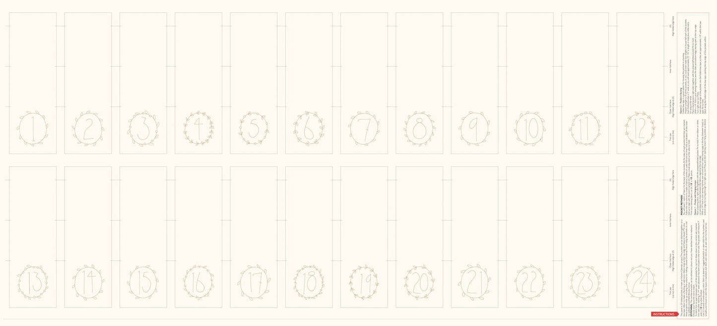 Pocketful of Joy Linen Panel DV7191 by Natalie Bird for Devonstone Fabrics
