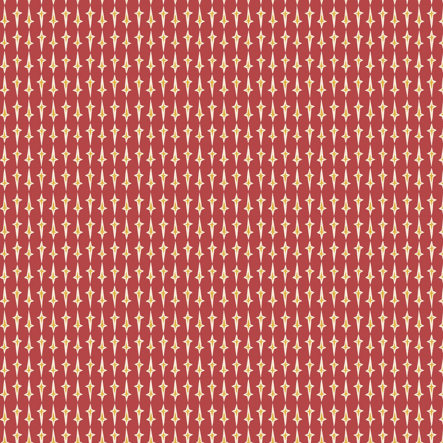 Pocketful of Joy Stars Dark Red DV7192 by Natalie Bird for Devonstone Fabrics (sold in 25cm increments)