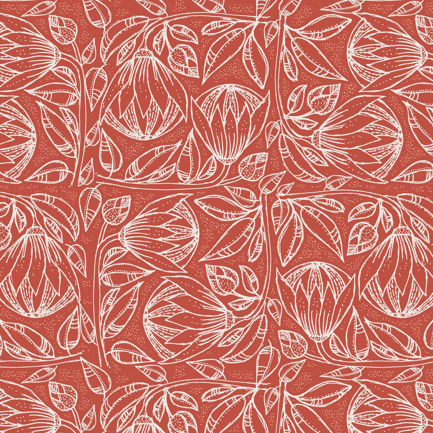 Earth Collection DV7546 Red by Monika Boldogh for Devonstone Fabrics (sold in 25cm increments)