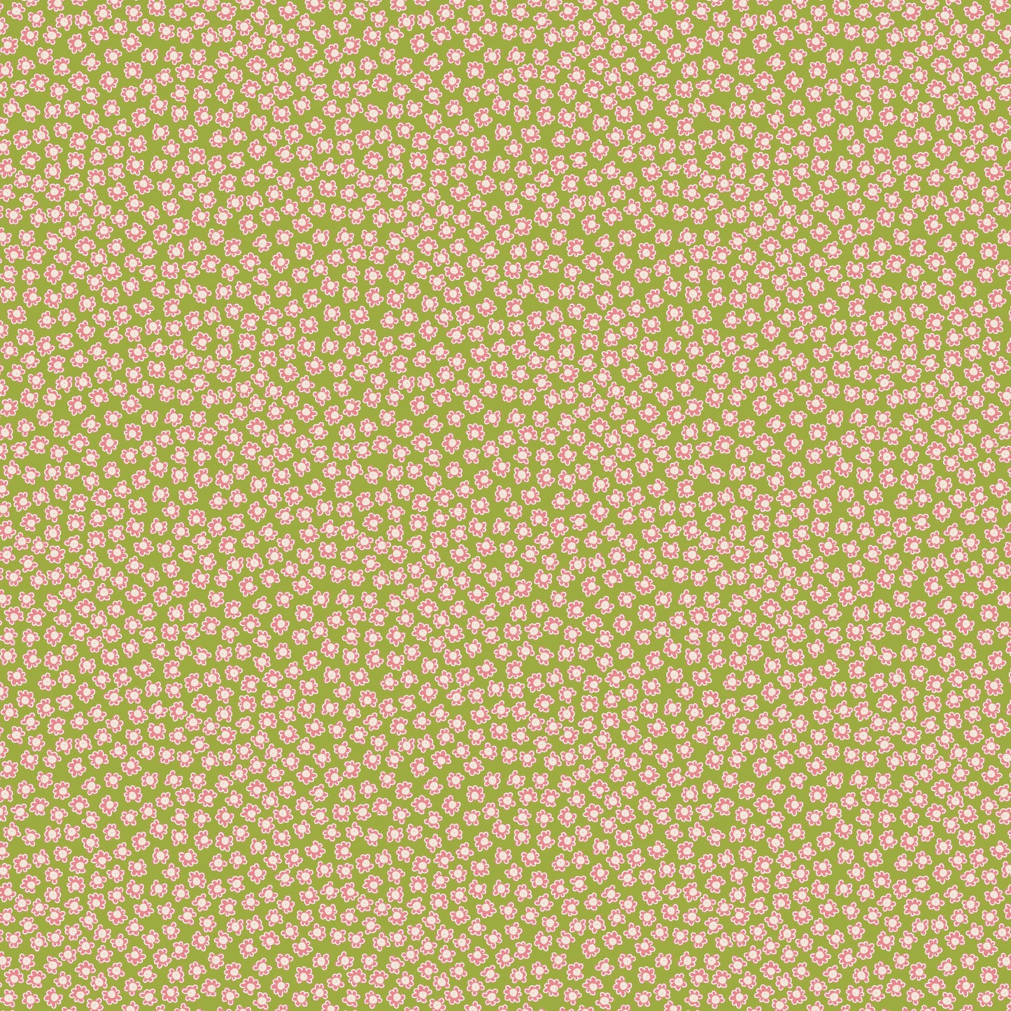 Out & About Scattered Small Floral Brown DV7768 by Natalie Bird for Devonstone Fabrics (sold in 25cm increments)
