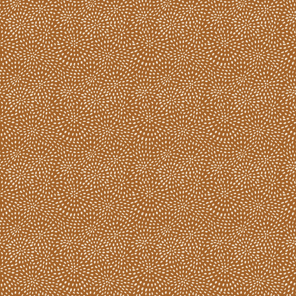 Bushland Beauty White Dot on Brown DV7865 by Wirihana Designs for Devonstone Fabrics (sold in 25cm increments)