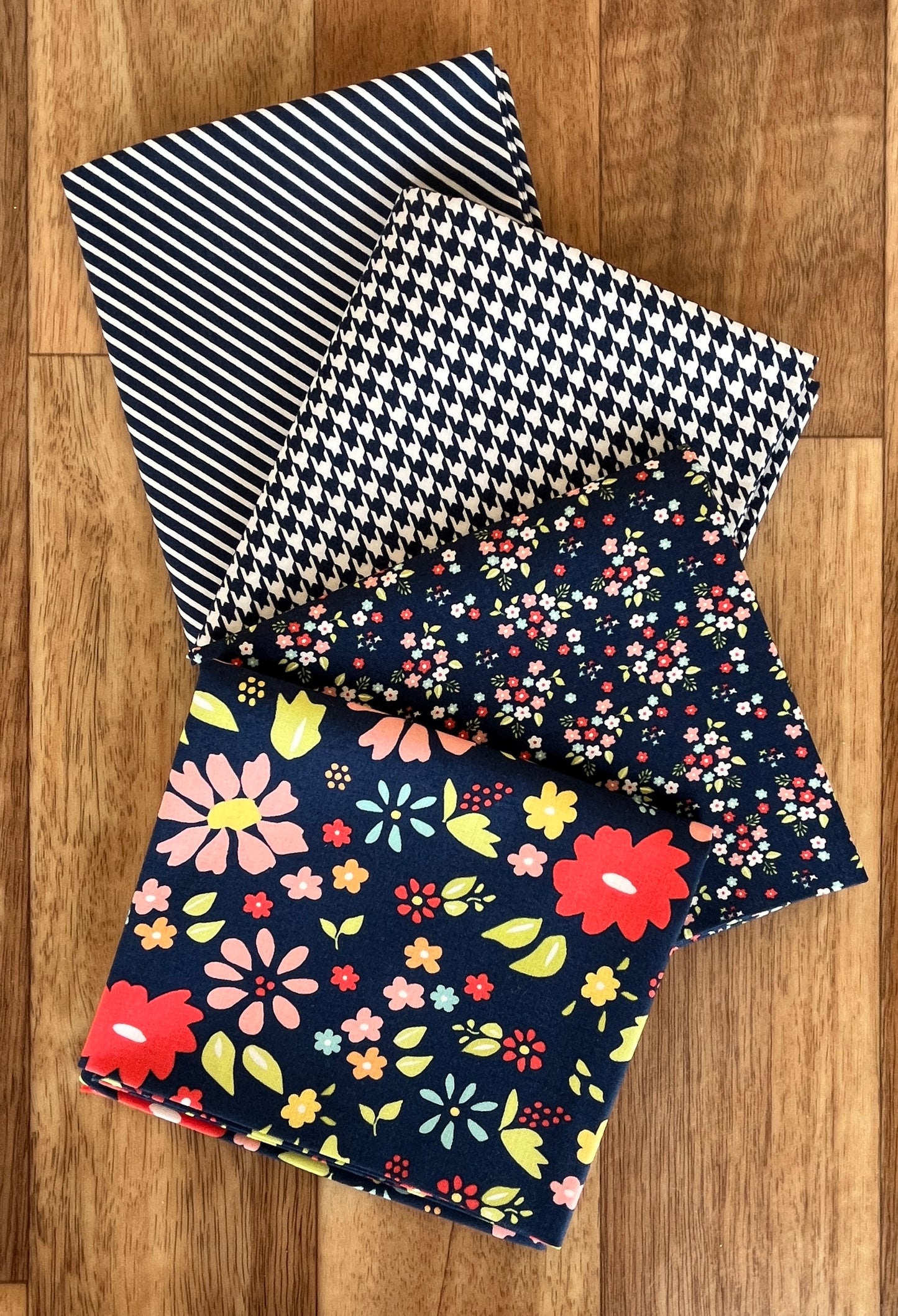 Delightfully Yours Navy Fat Quarter Bundle by Sherri and Chelsi for Moda Fabrics