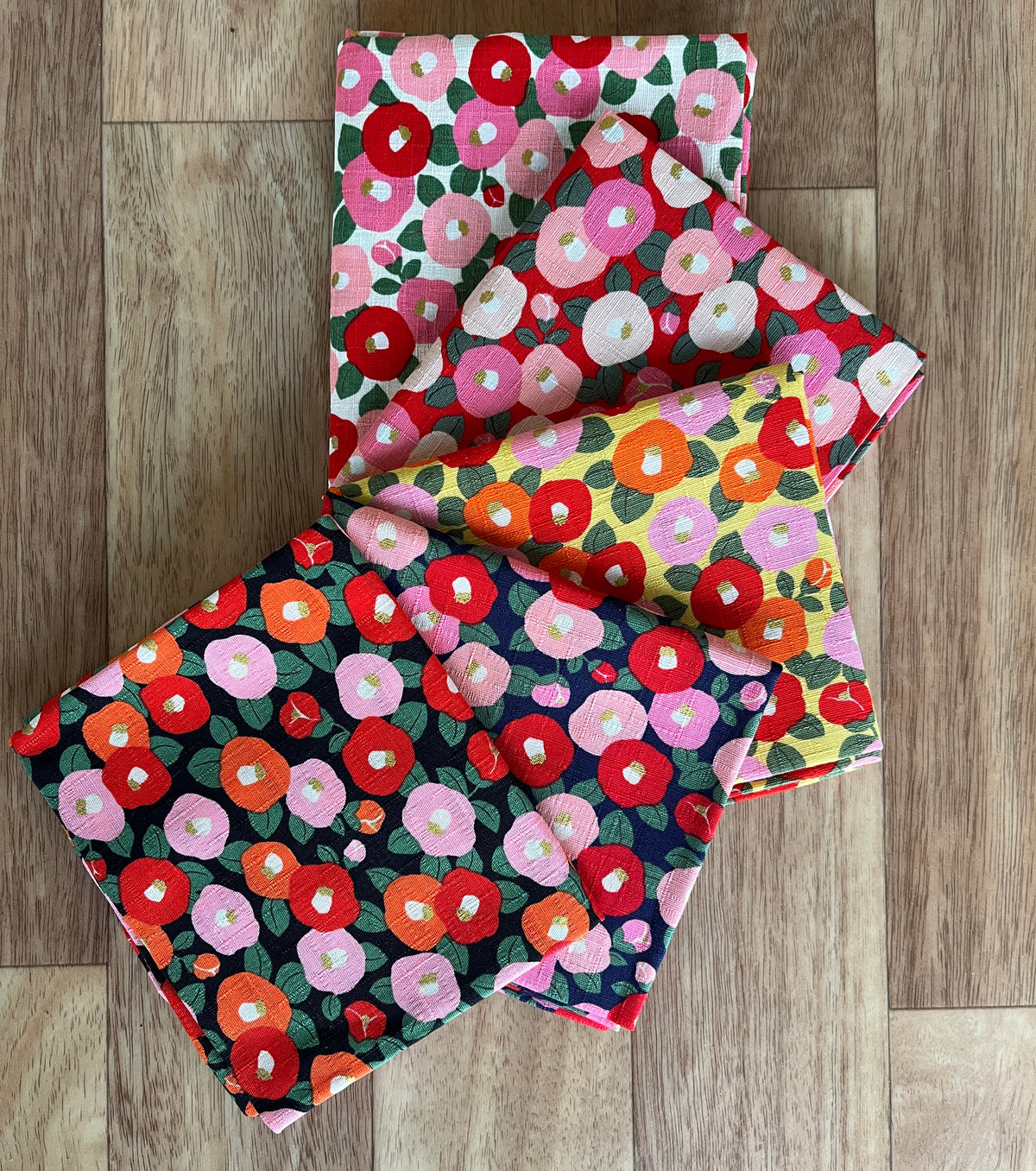 Floral Dobby Fat Eighth Bundle by Hokkoh