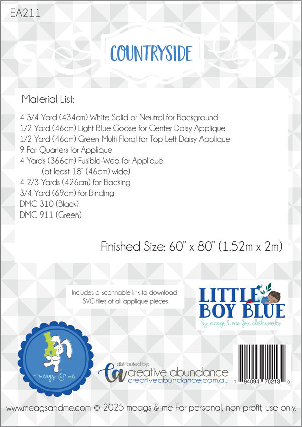 Countryside Quilt Pattern by Meags and Me