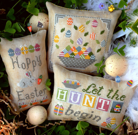 Easter Trio Cross Stitch Pattern by Puntini Puntini
