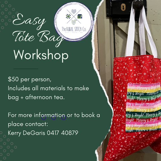 Easy Tote Bag Workshop Gift Card
