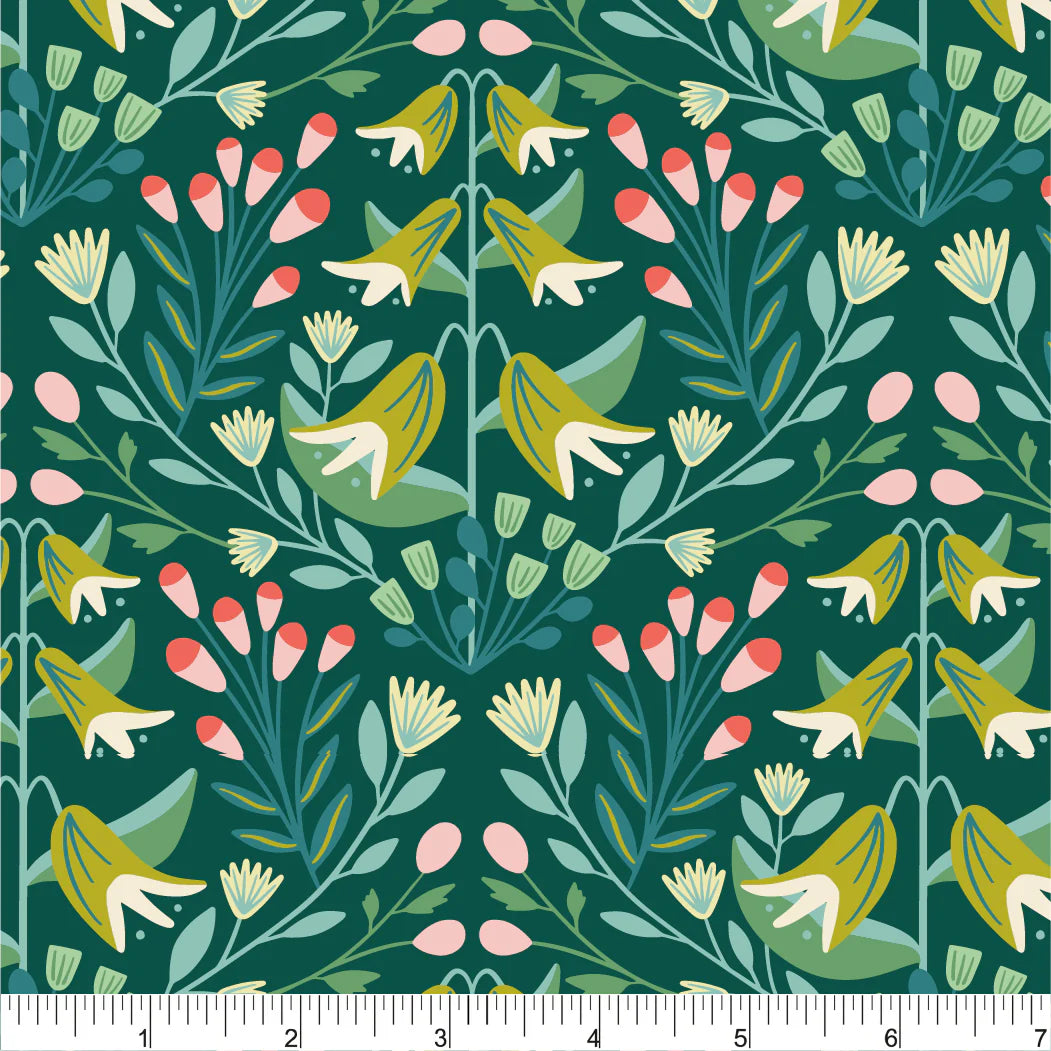 Everbloom Eloise Rebecca Jane Woolbright of Phoebe fabrics (sold in 25cm increments)