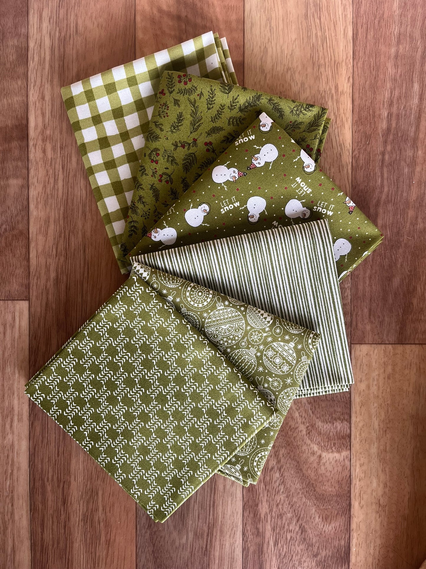 Emmitt and Ivy Greens Fat Quarter Bundle by Sweetwater for Moda Fabrics