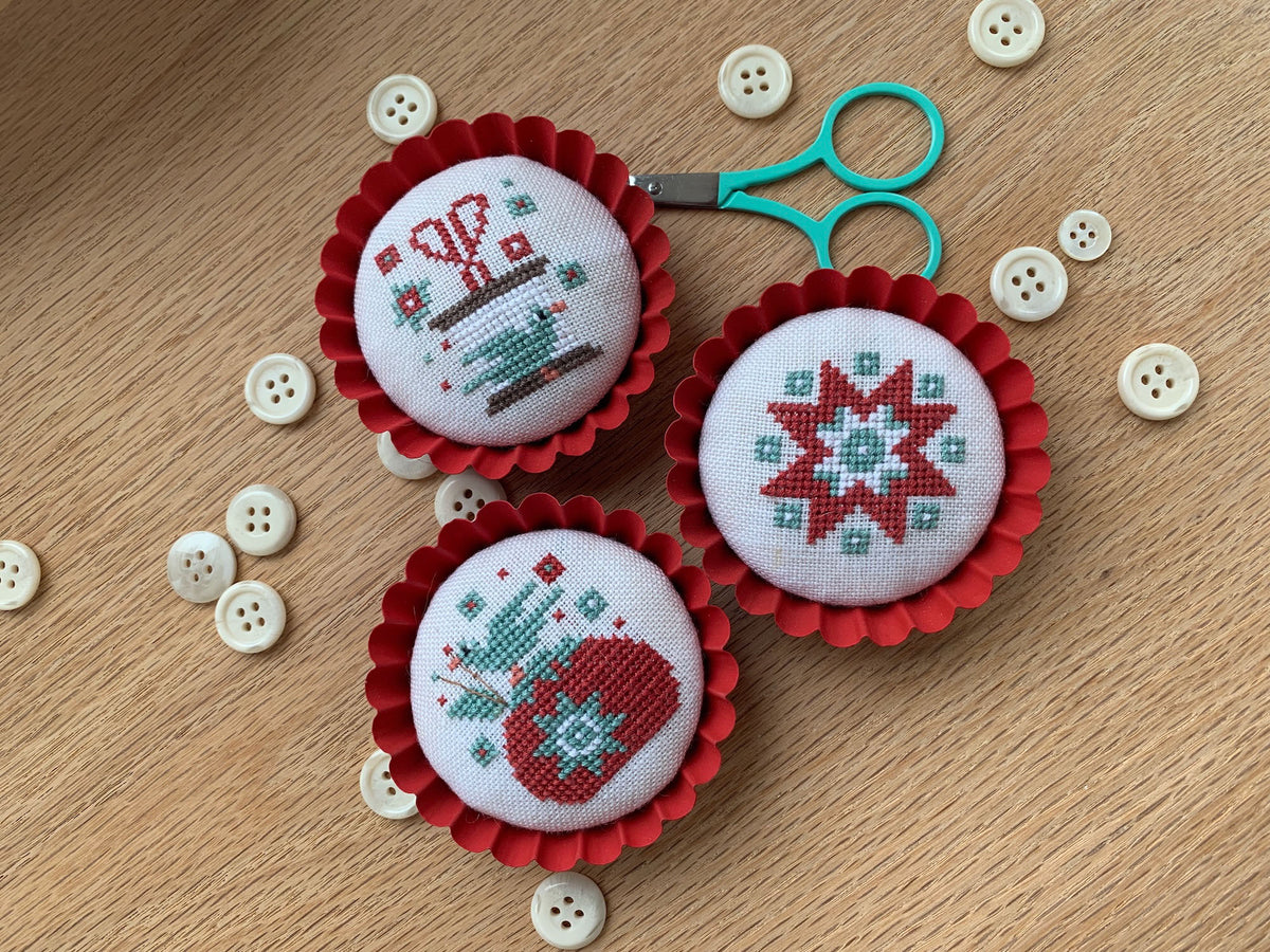 Ethel's Sewing Tart Tin Cross Stitch Pattern by Stitches by Ethel