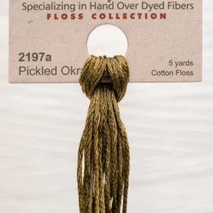 Pickled Okra 2197a Weeks Dye Works 6-Strand Hand-Dyed Embroidery Floss